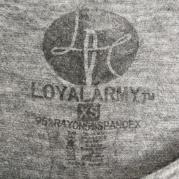 Loyal Army Scoop Neck Coffee Spirit Animal Super Soft Top - Picture 3 of 6